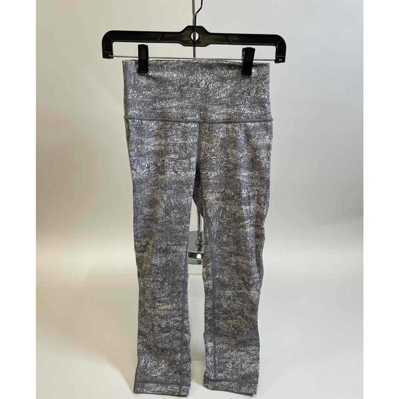 Lululemon Wunder Under Crop (High-Rise) *Full-On Luxtreme 21" Size 4 Gray - Picture 6 of 8